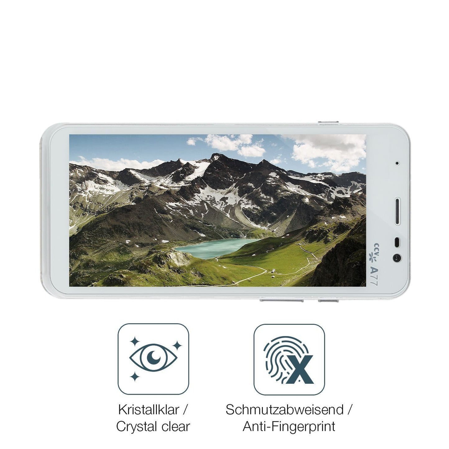 4x Schutzfolie klar für CCV compact A77 Display-Sc (4)