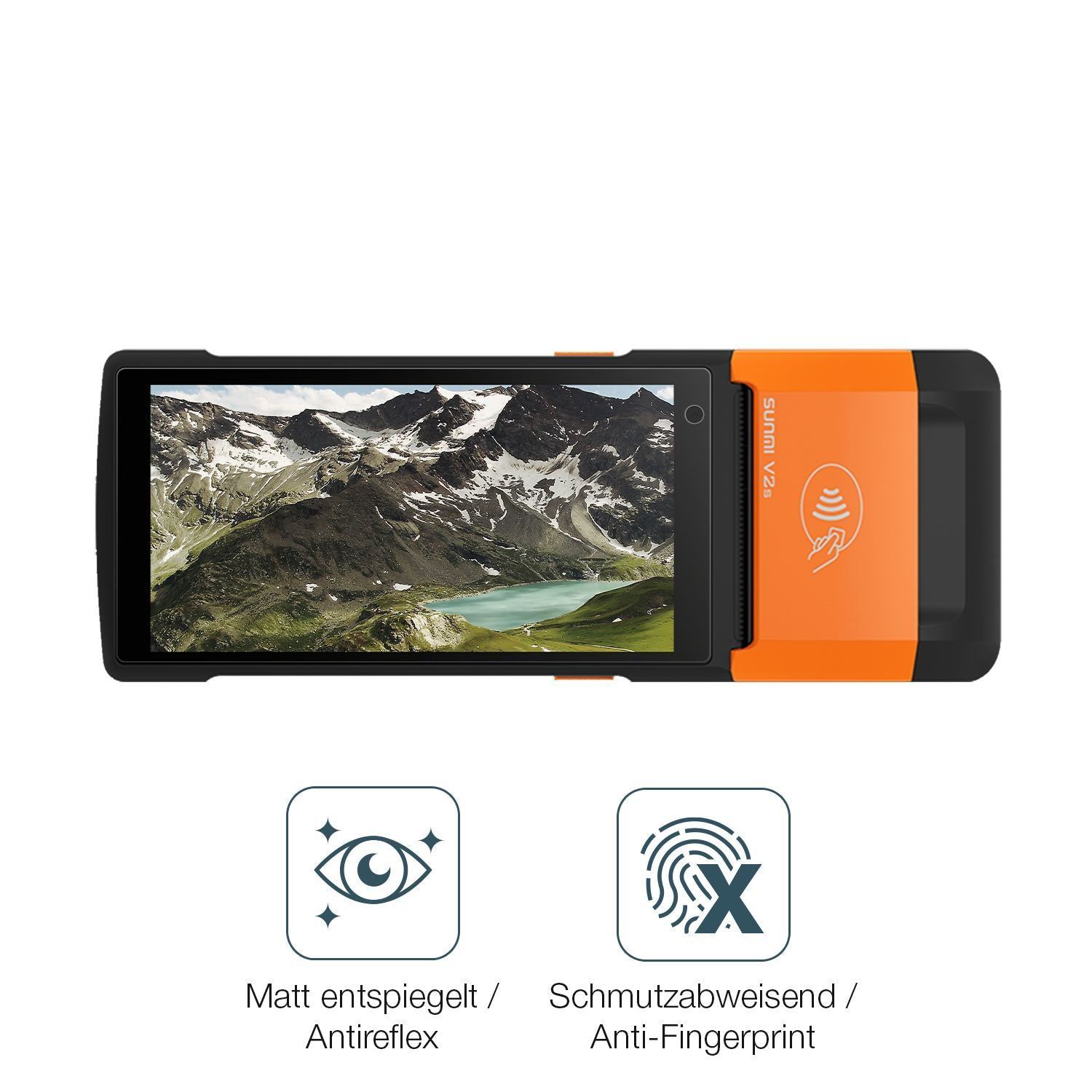 4x Schutzfolie matt für sunmi V2s Display-Schutzfo (4)