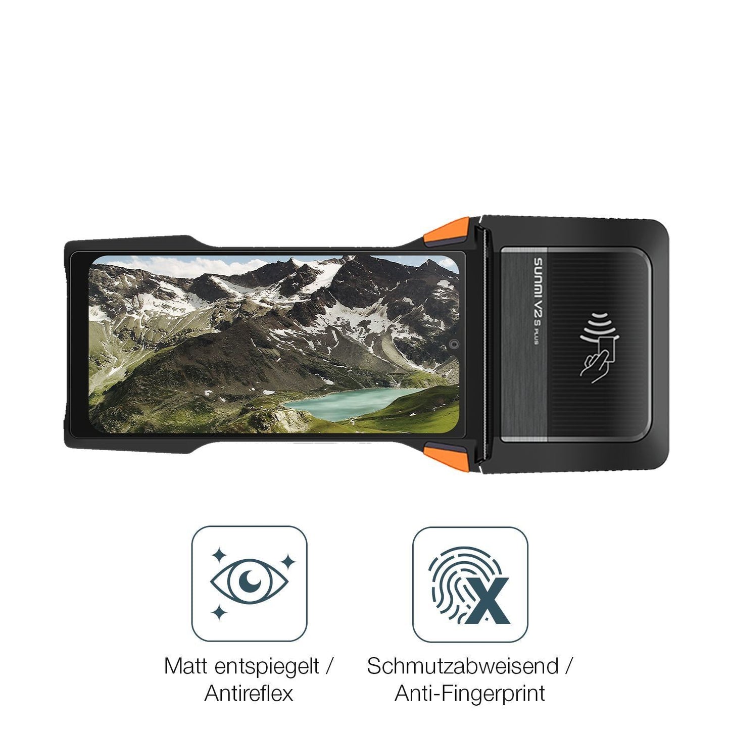 4x Schutzfolie matt für sunmi V2s Plus Display-Sch (4)