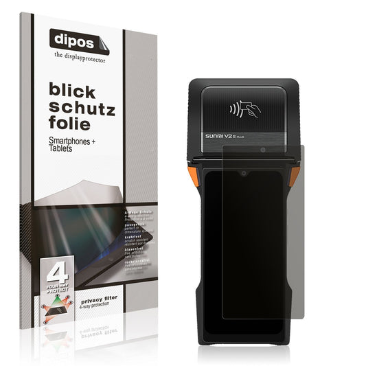 Blickschutzfolie für sunmi V2s Plus matt Schutzfol (1)