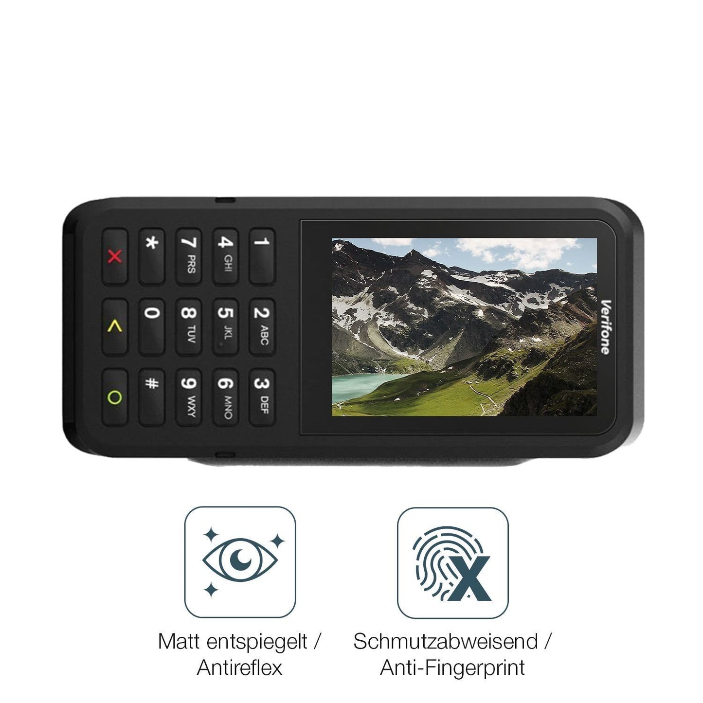 2x 9H Schutzfolie matt für Verifone P630 Panzerfol (5)