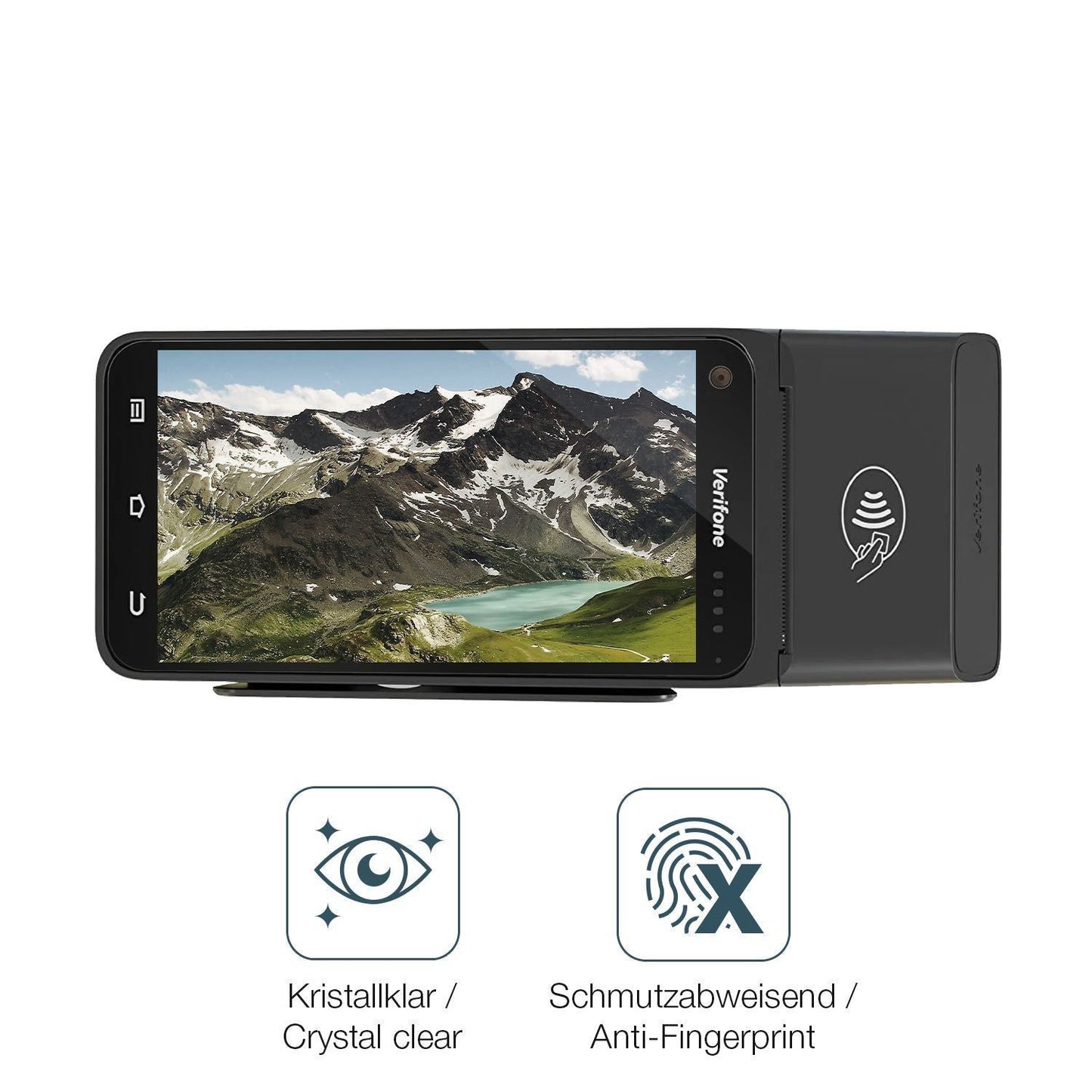 4x Schutzfolie klar für Verifone T650p Display-Sch (4)