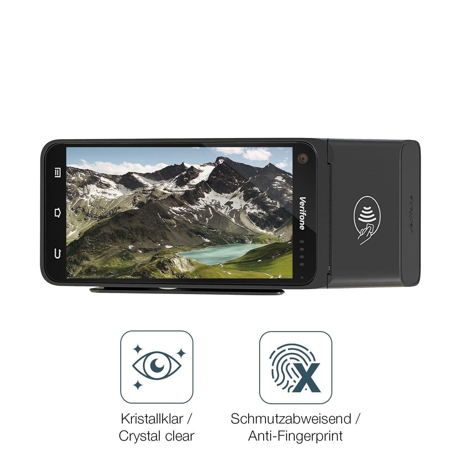 4x Schutzfolie klar für Verifone T650p Display-Sch (4)