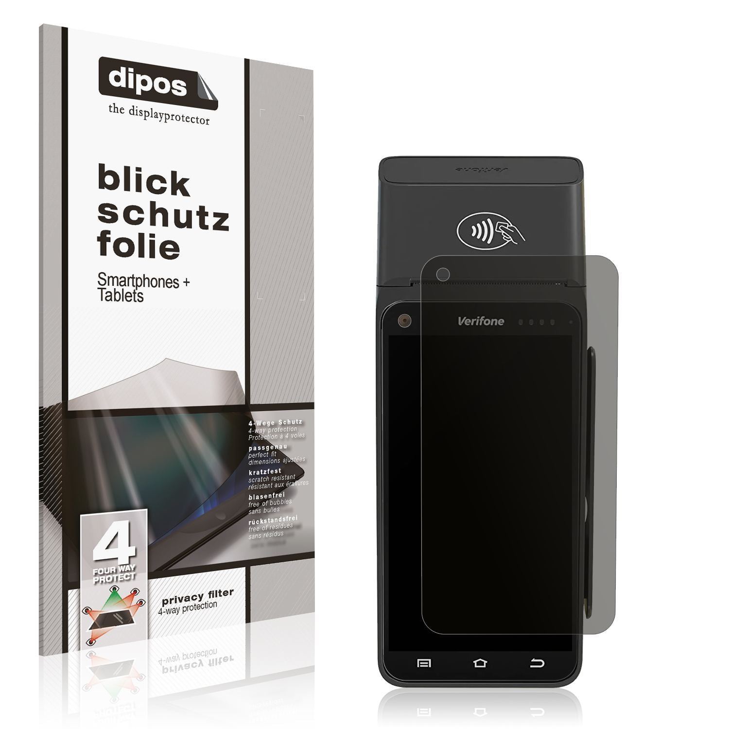 Blickschutzfolie für Verifone T650p matt Schutzfol (1)