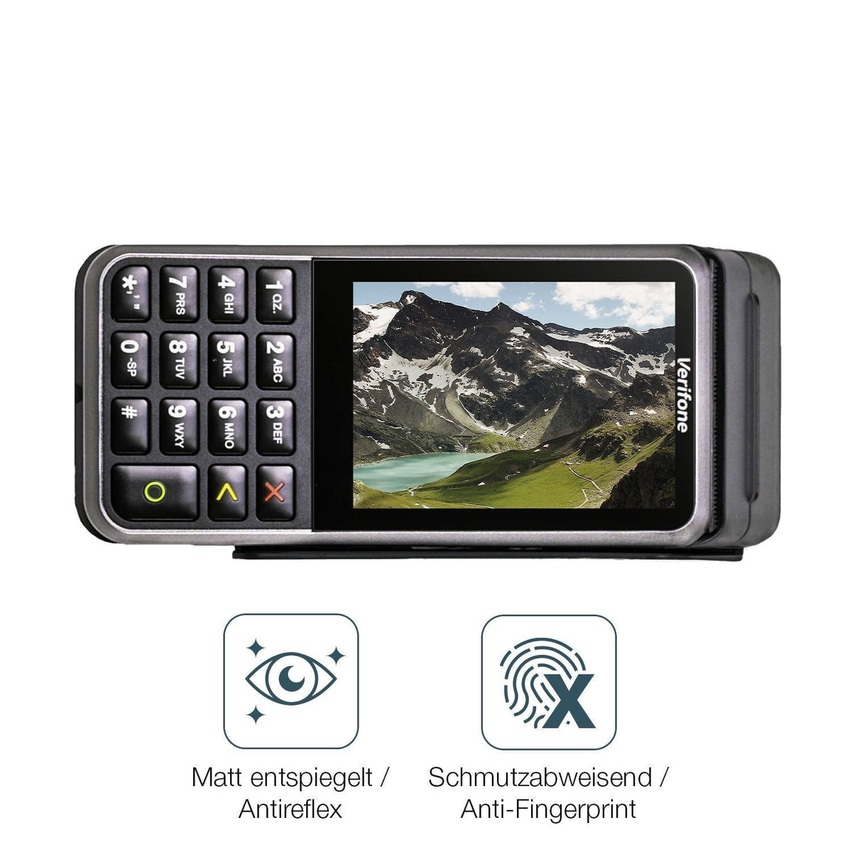 4x Schutzfolie matt für Verifone V400m Display-Sch (4)