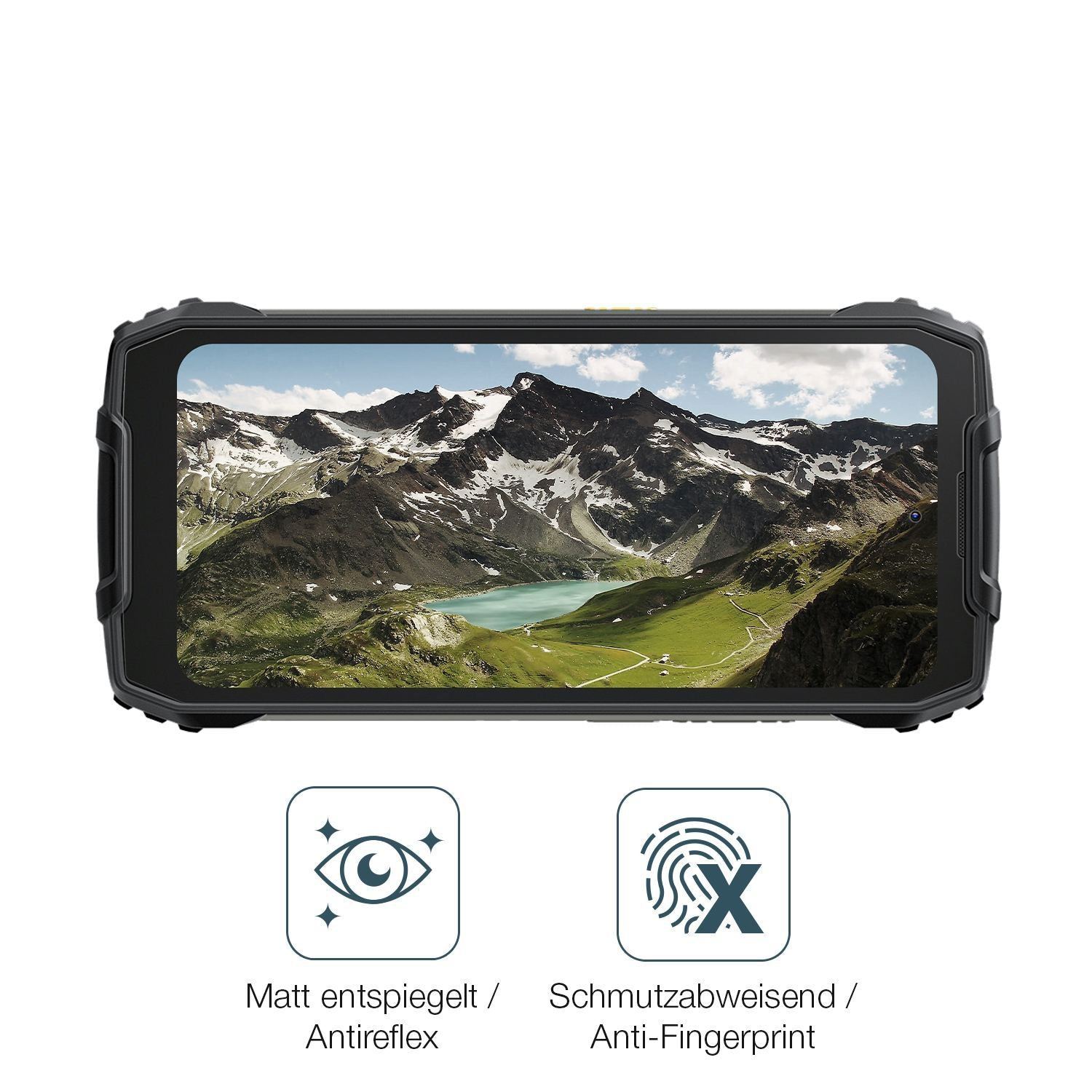2x 9H Schutzfolie matt für Blackview BV7300 Panzer (5)