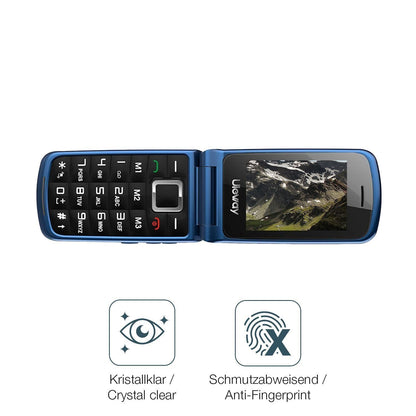 4x Schutzfolie klar für uleway G380 Seniorenhandy  (4)