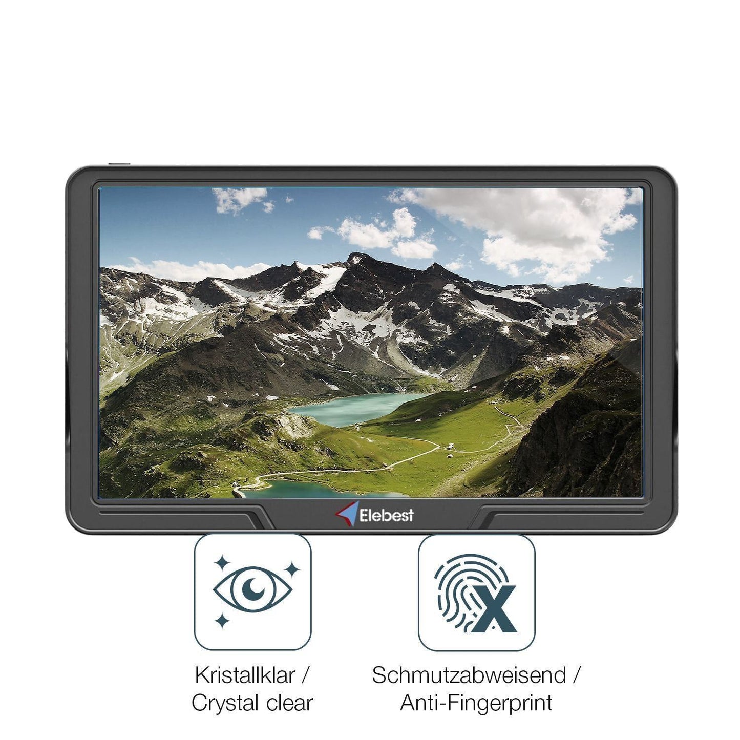 2x Schutzfolie klar für Elebest City 90+ Display-S (4)