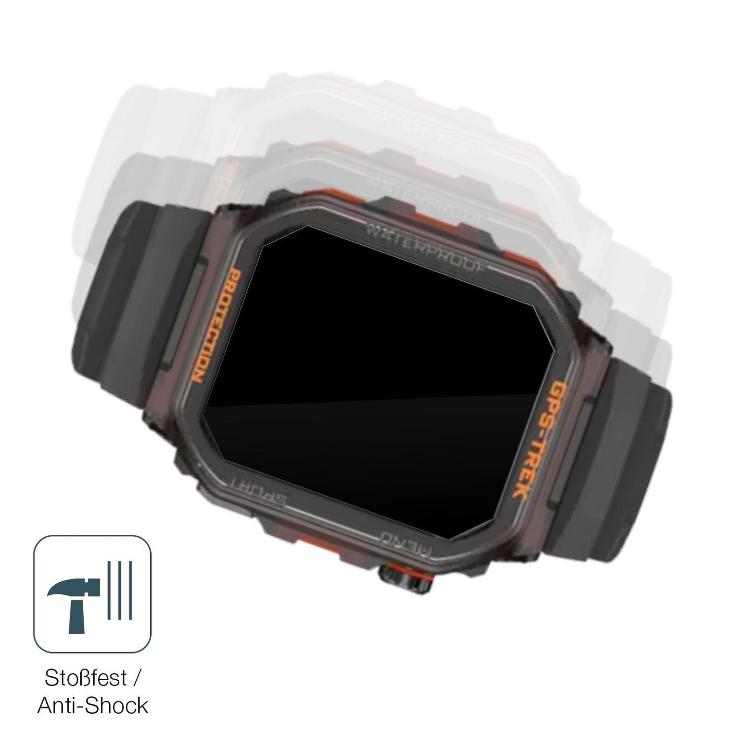 2x 9H Schutzfolie für Rogbid Tank G2 Smartwatch Pa (4)