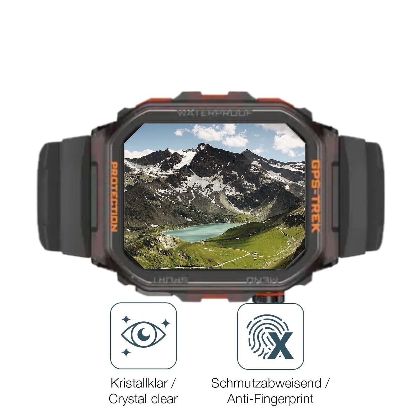 2x 9H Schutzfolie für Rogbid Tank G2 Smartwatch Pa (5)