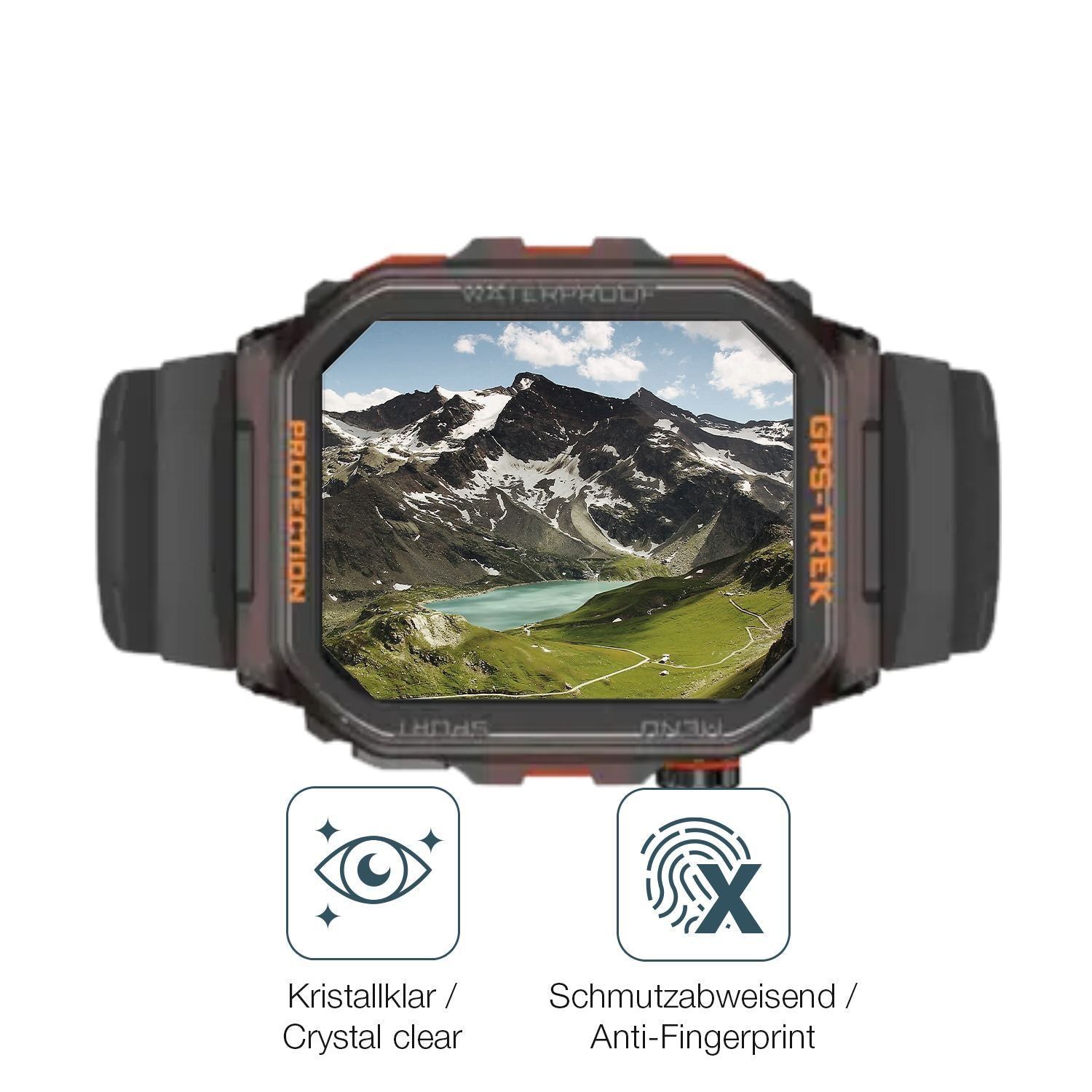 2x 9H Schutzfolie für Rogbid Tank G2 Smartwatch Pa (5)