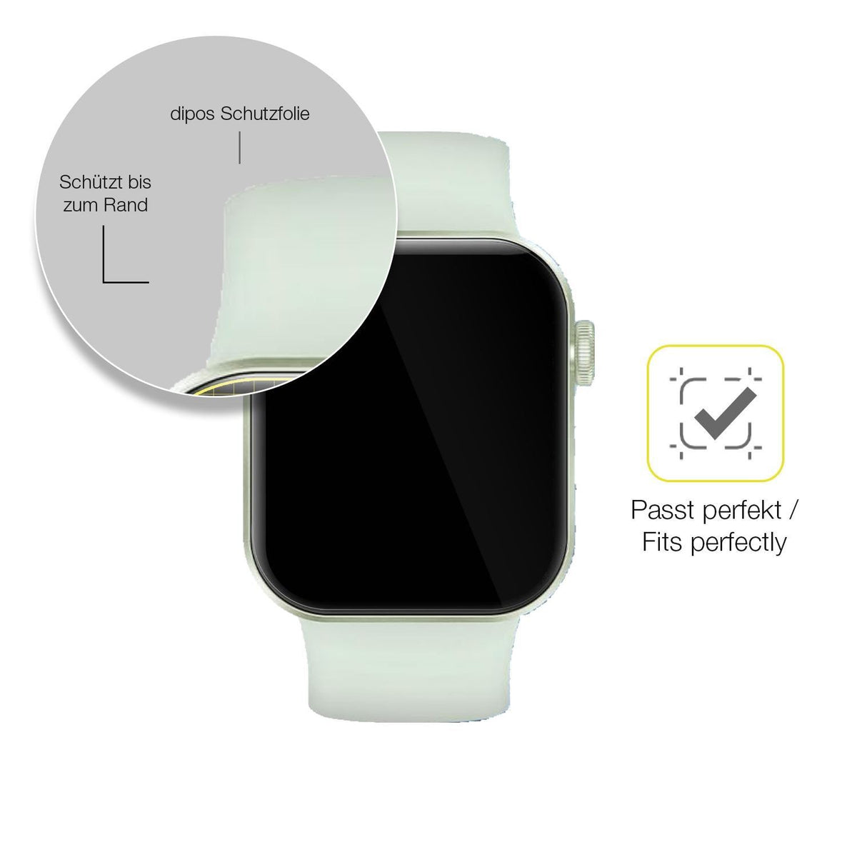 2x 3D Full Cover Schutzfolie für DDXCAW Smartwatch (6)