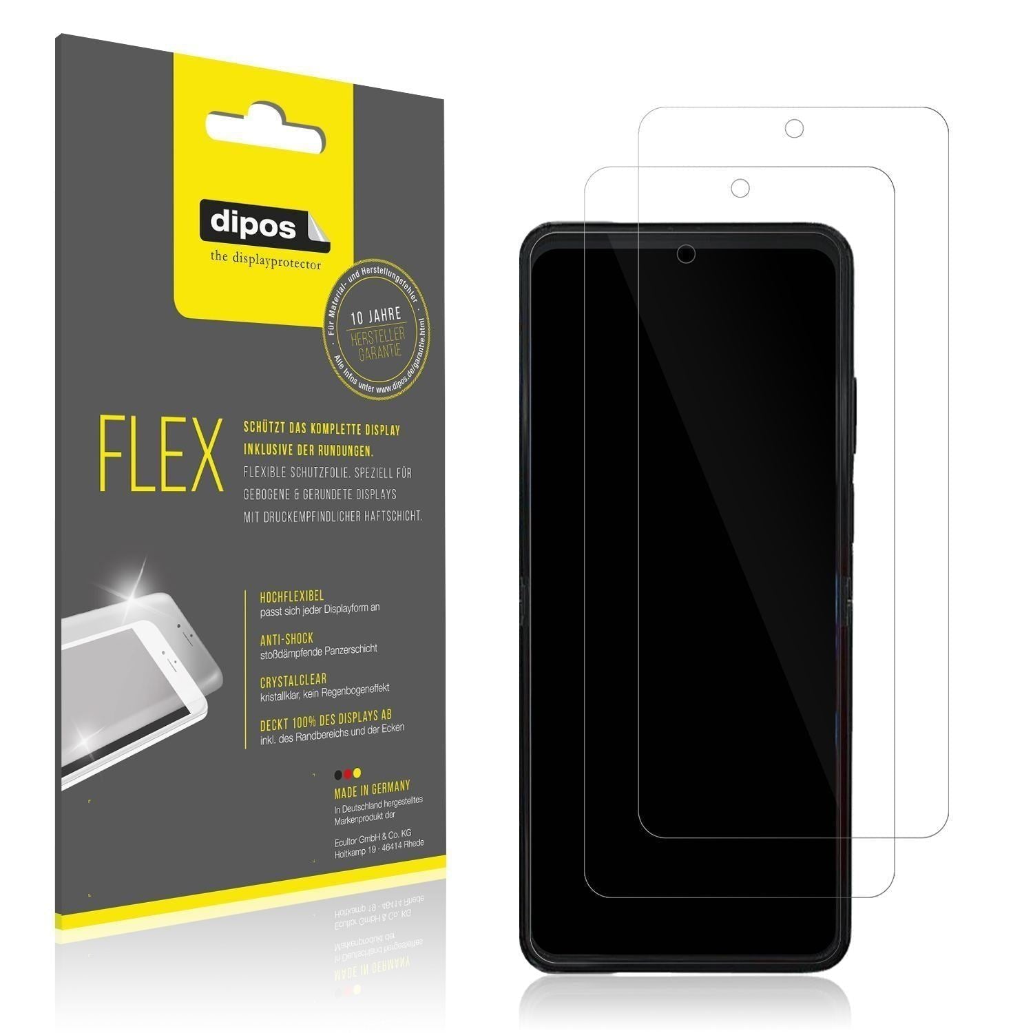 2x 3D Full Cover Schutzfolie für ZTE Nubia Flip 2 (1)
