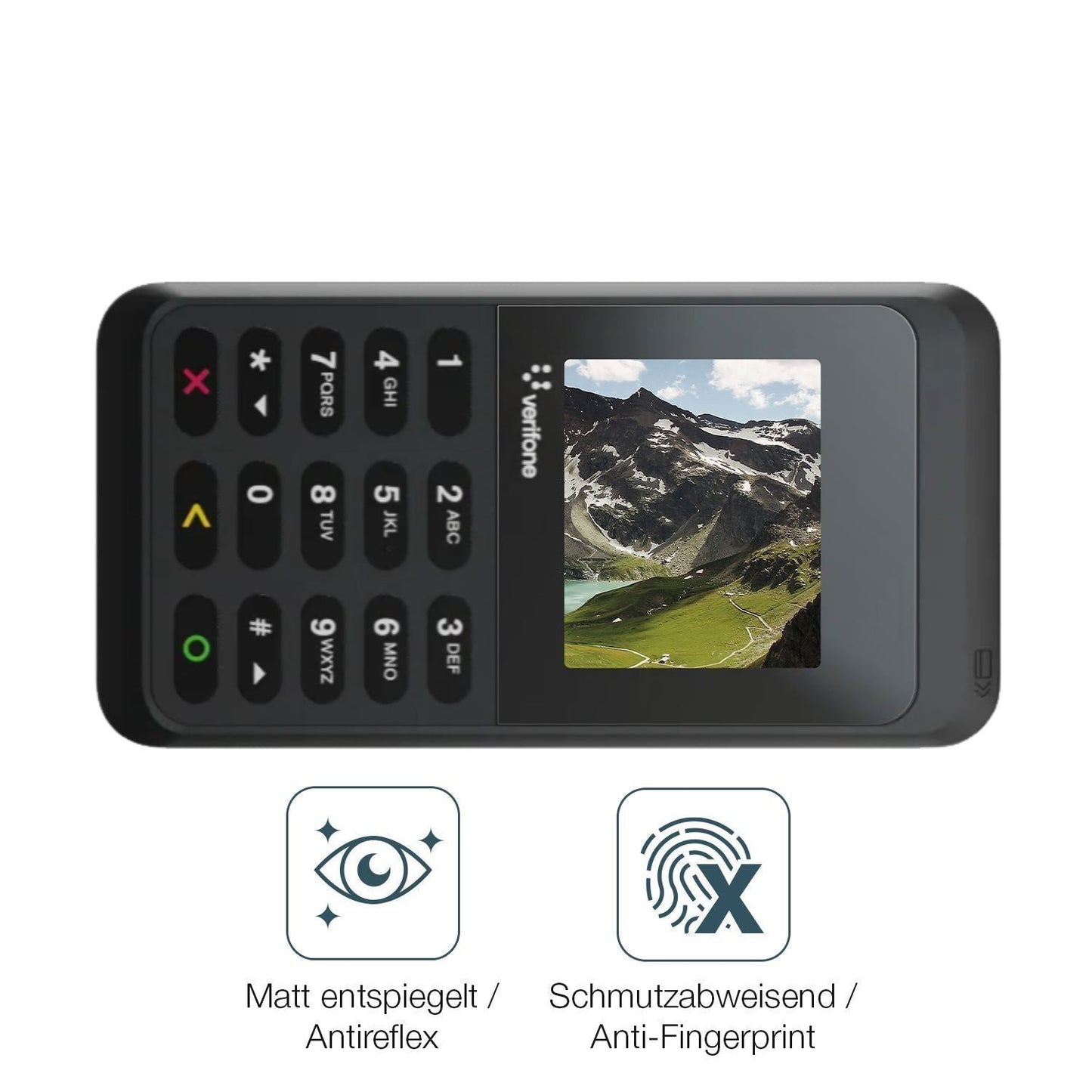 2x 9H Schutzfolie matt für Verifone e235 Panzerfol (5)