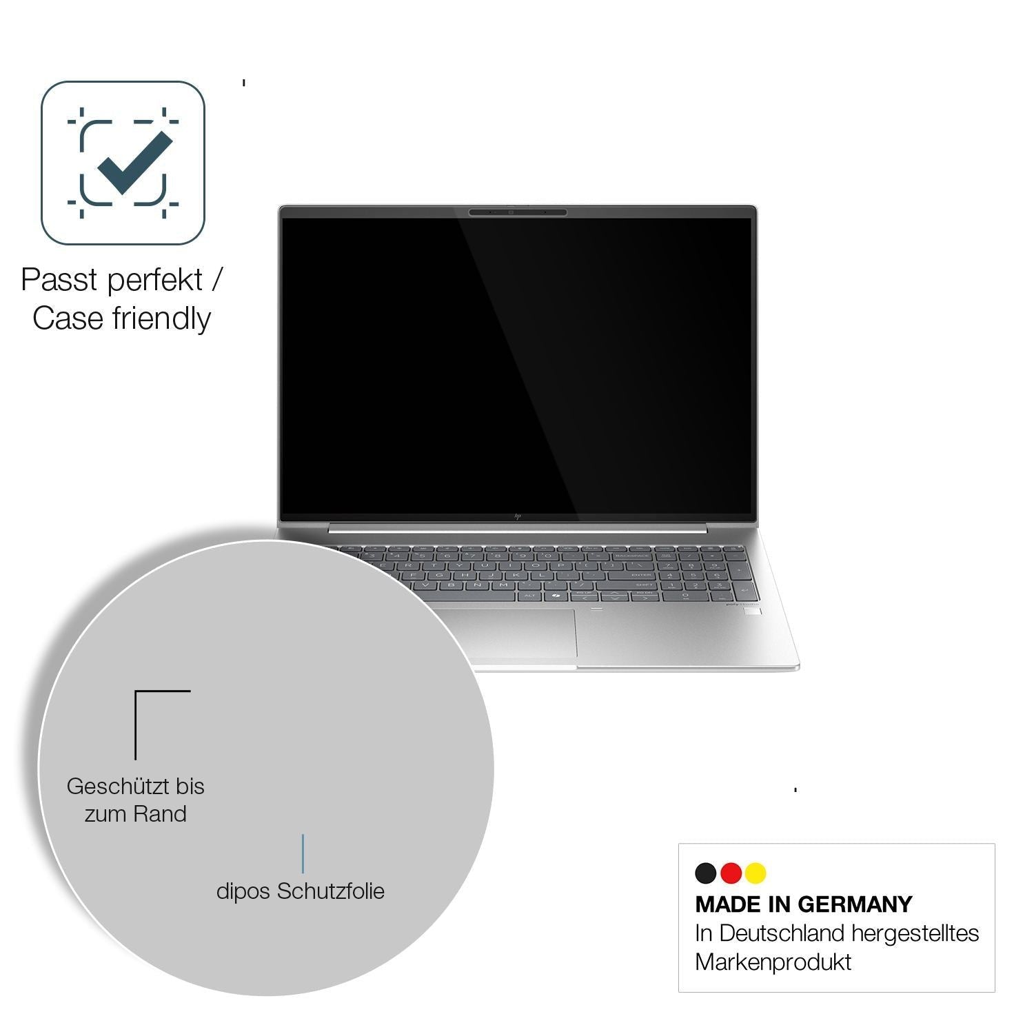 2x 9H Schutzfolie für HP Elitebook 665 G11 Panzerf (6)