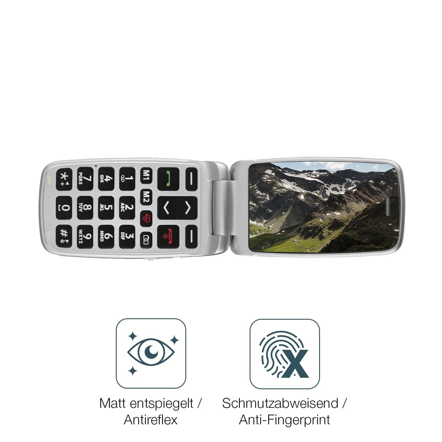4x Schutzfolie matt für Olympia Janus Seniorenhand (4)