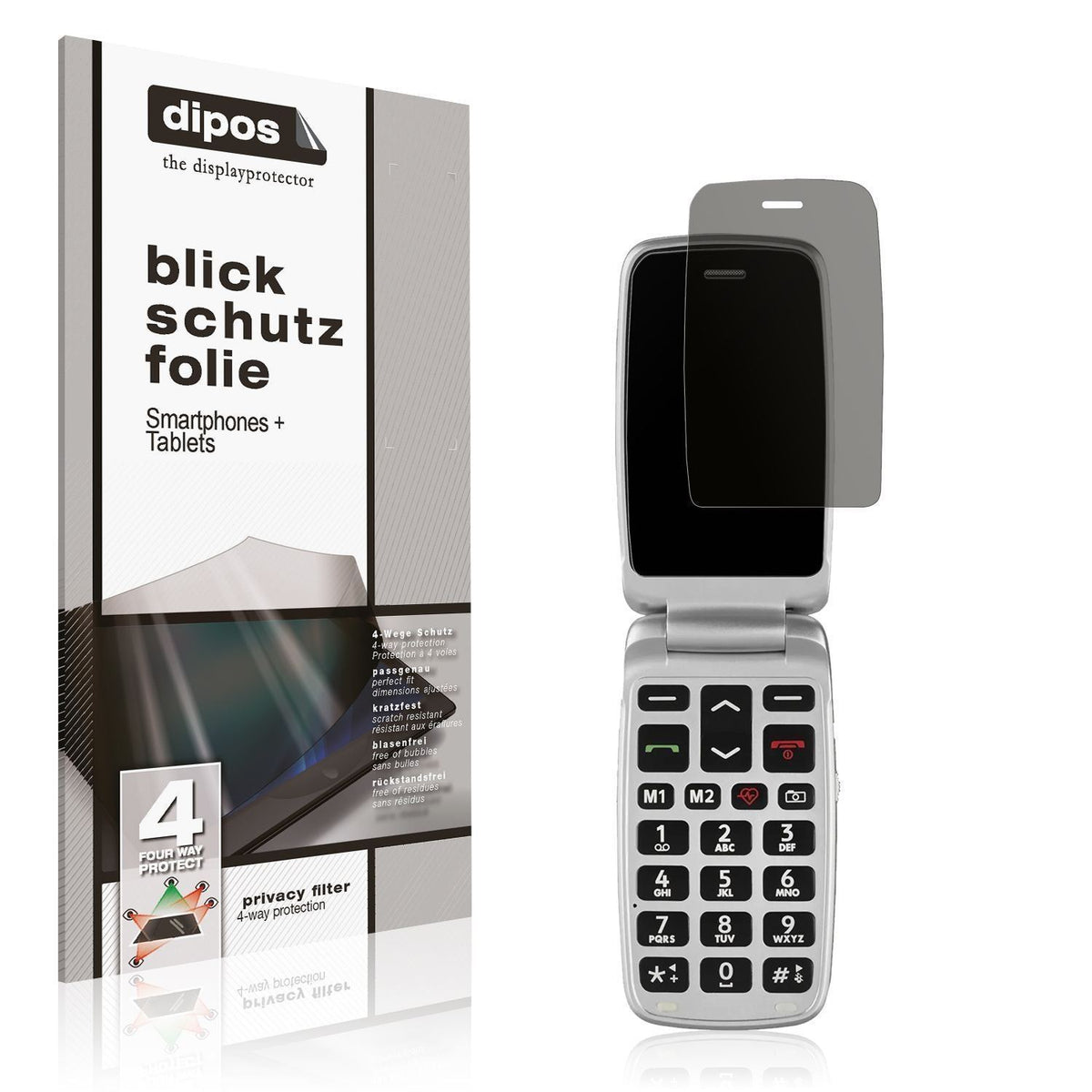 Blickschutzfolie für Doro 2820 matt Schutzfolie Pr (1)
