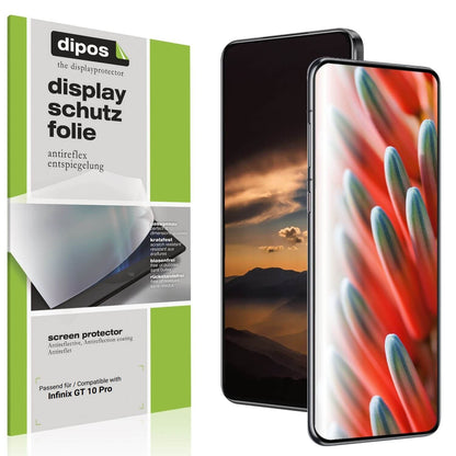 4x Schutzfolie matt für Infinix GT 10 Pro Display- (1)
