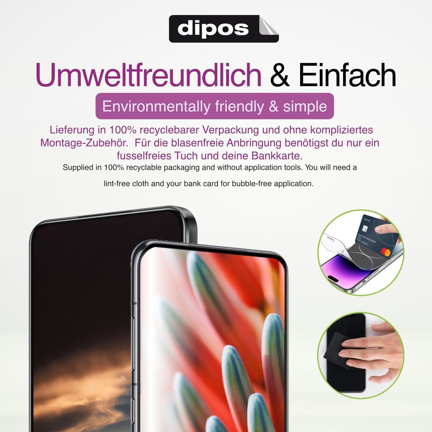 4x Schutzfolie klar für Philips S6210 Essence 10 D (4)