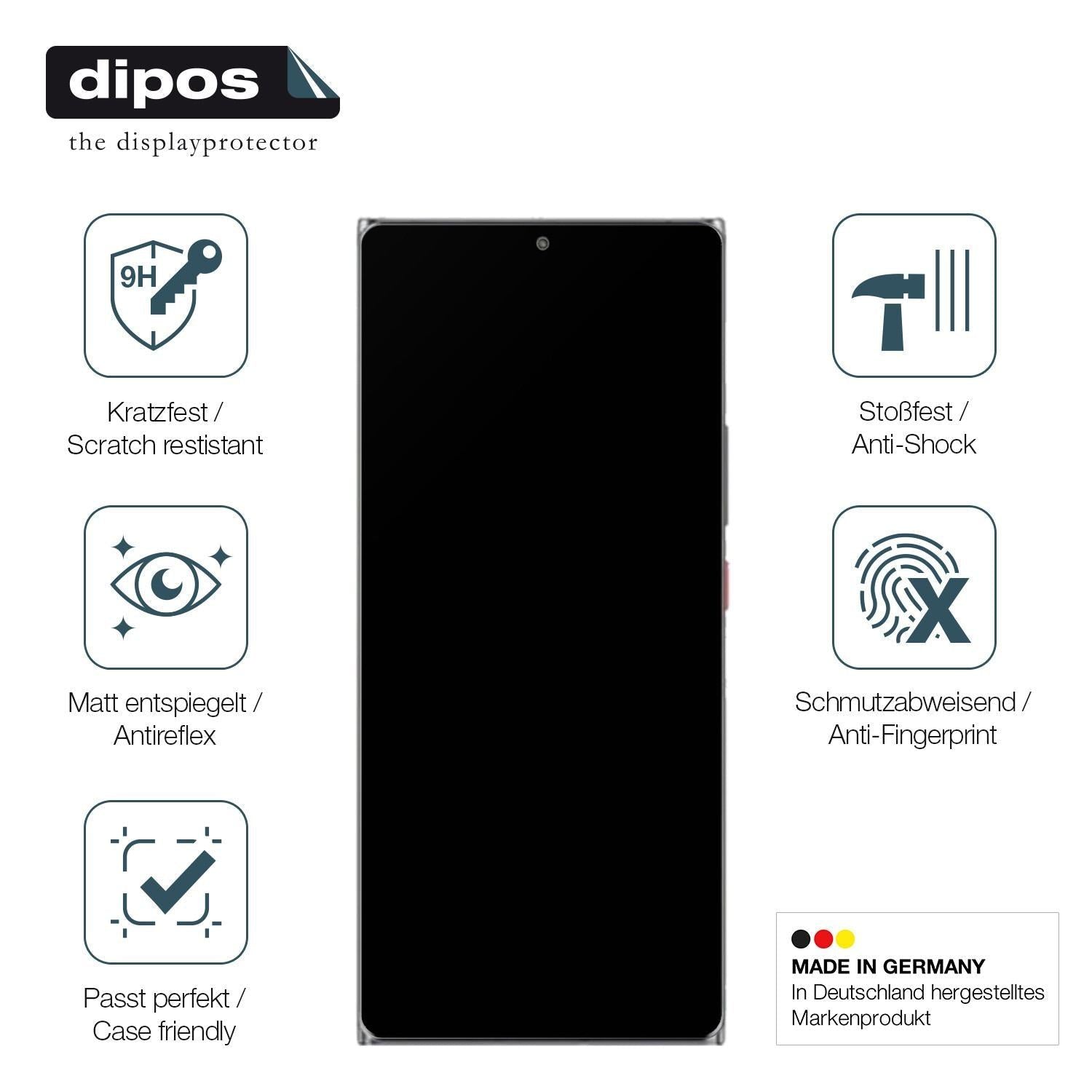 2x 9H Schutzfolie matt für nubia Z40 Pro Panzerfol (7)