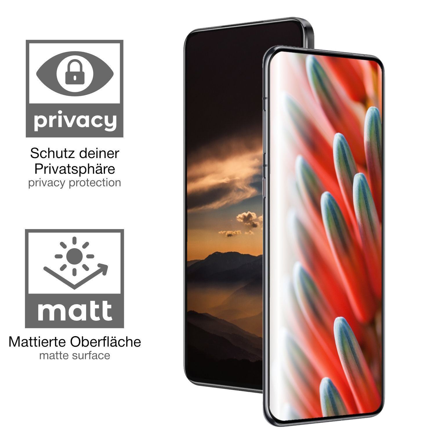Blickschutzfolie für Vivo Y28s matt Schutzfolie Pr (2)