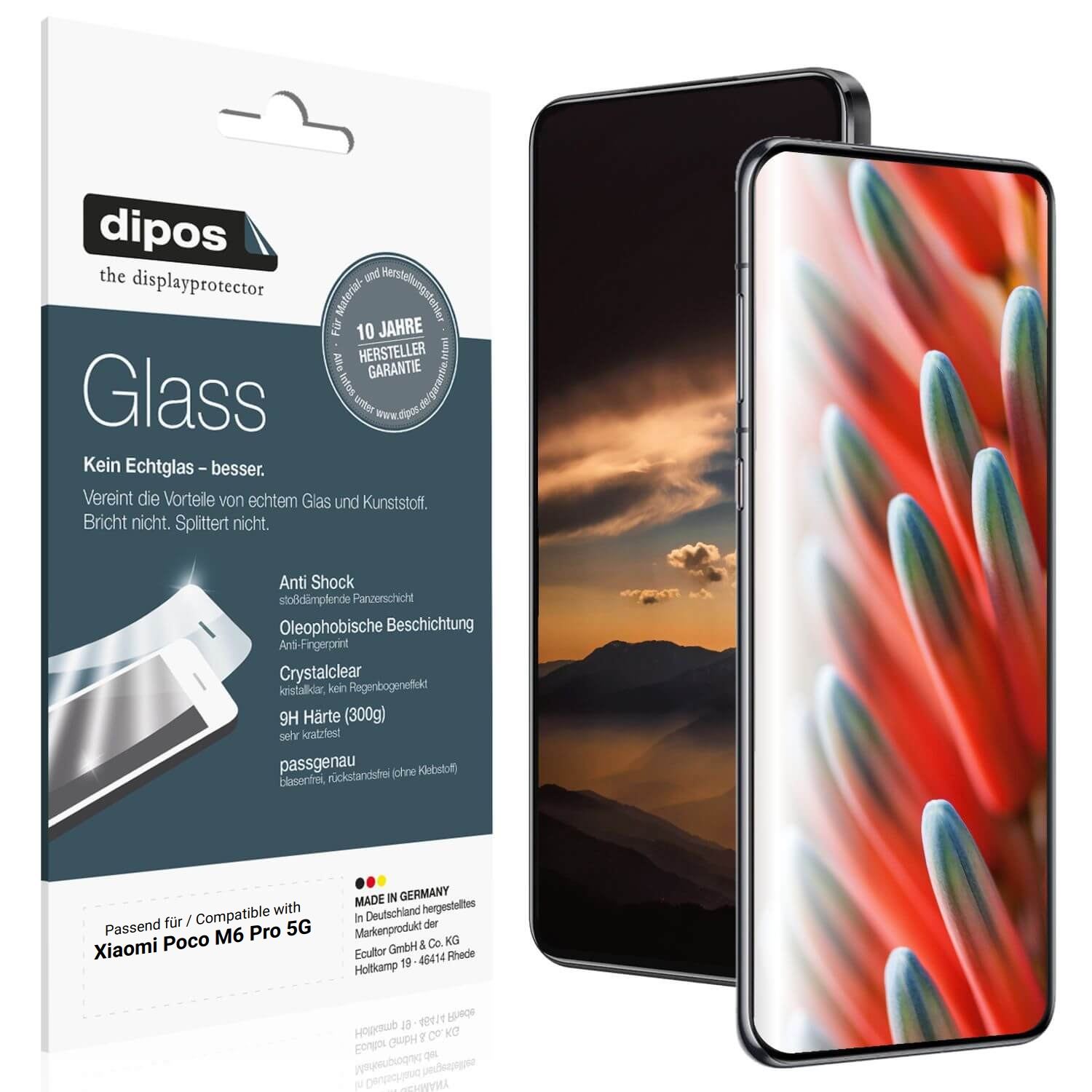 2x 9H Schutzfolie für Xiaomi Poco M6 Pro 5G Panzer (1)