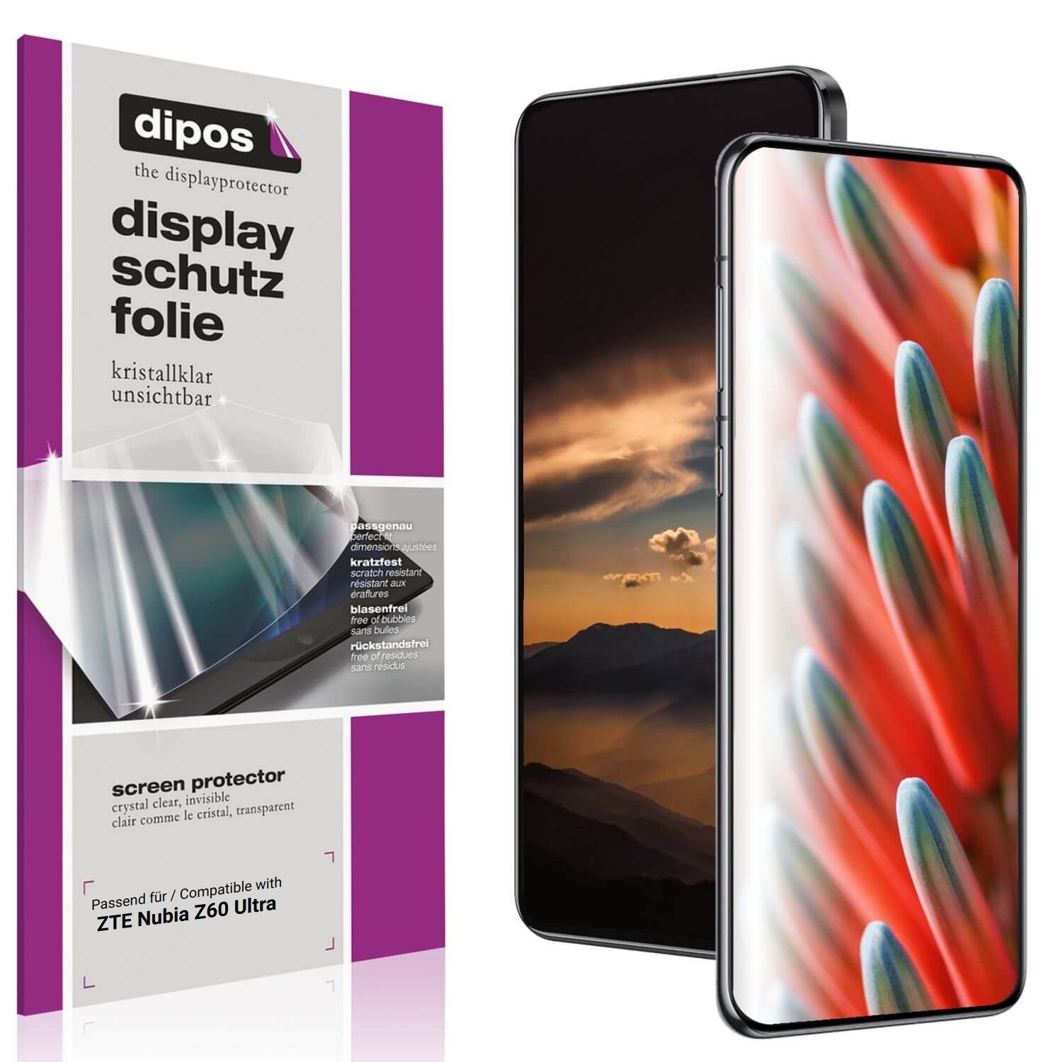 4x Schutzfolie klar für ZTE Nubia Z60 Ultra Displa (1)