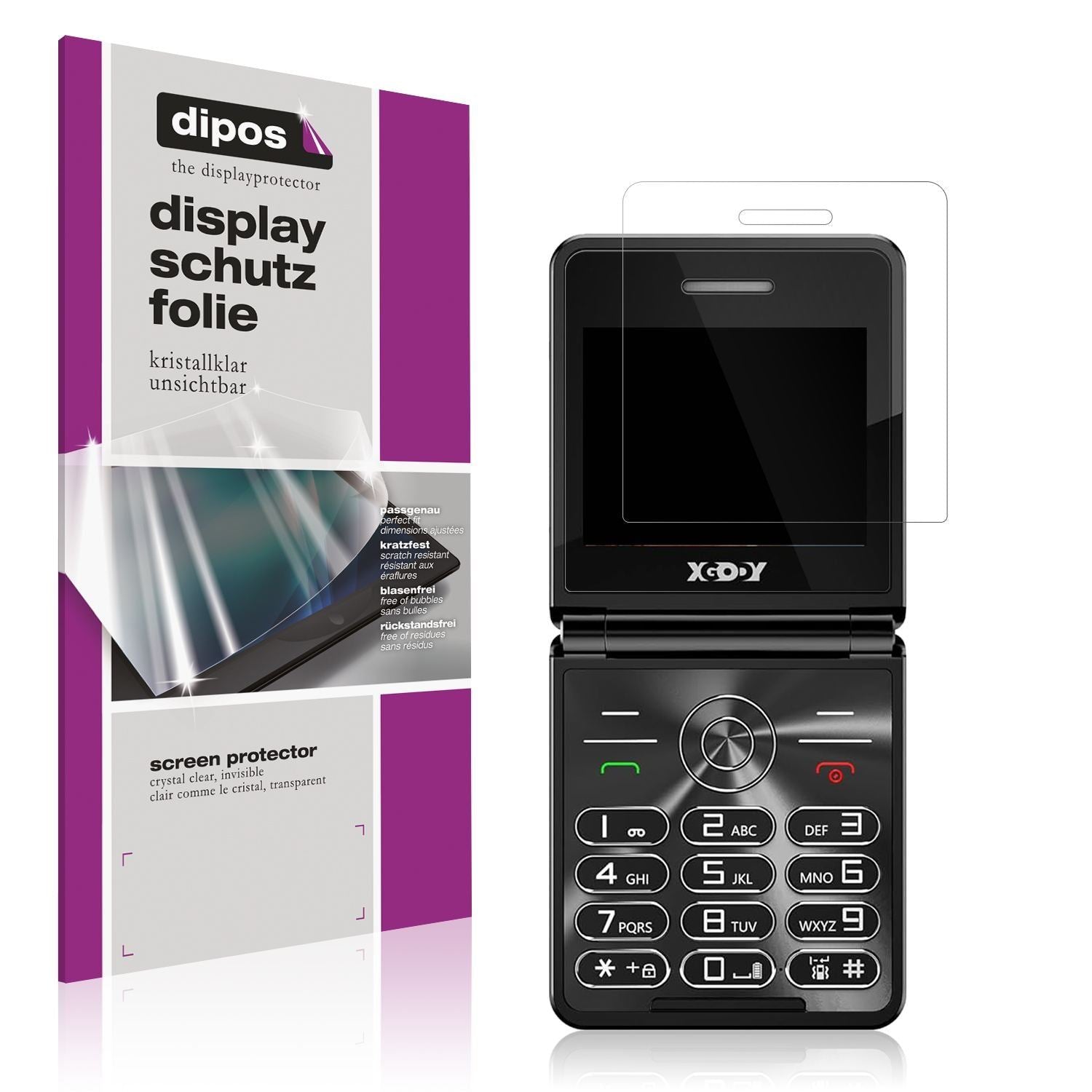 4x Schutzfolie klar für XGODY S200 Display-Schutzf (1)