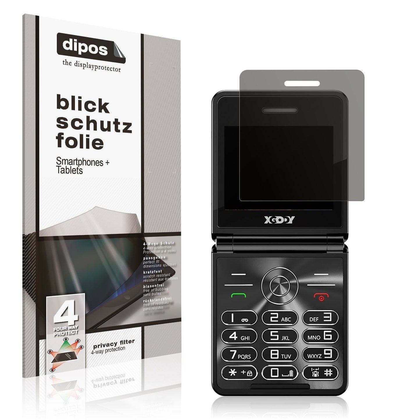 Blickschutzfolie für XGODY S200 matt Schutzfolie P (1)