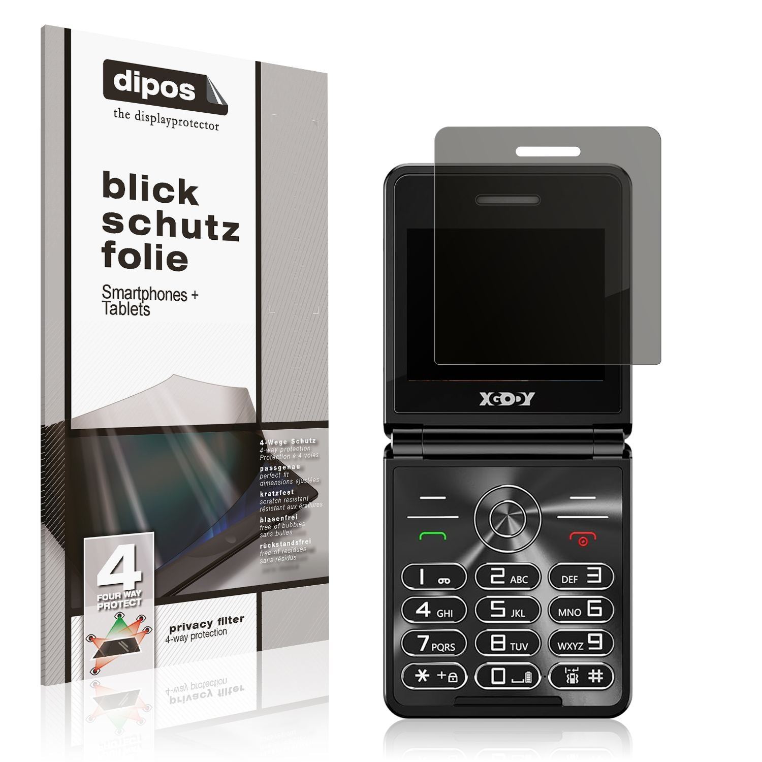 Blickschutzfolie für XGODY S200 matt Schutzfolie P (1)