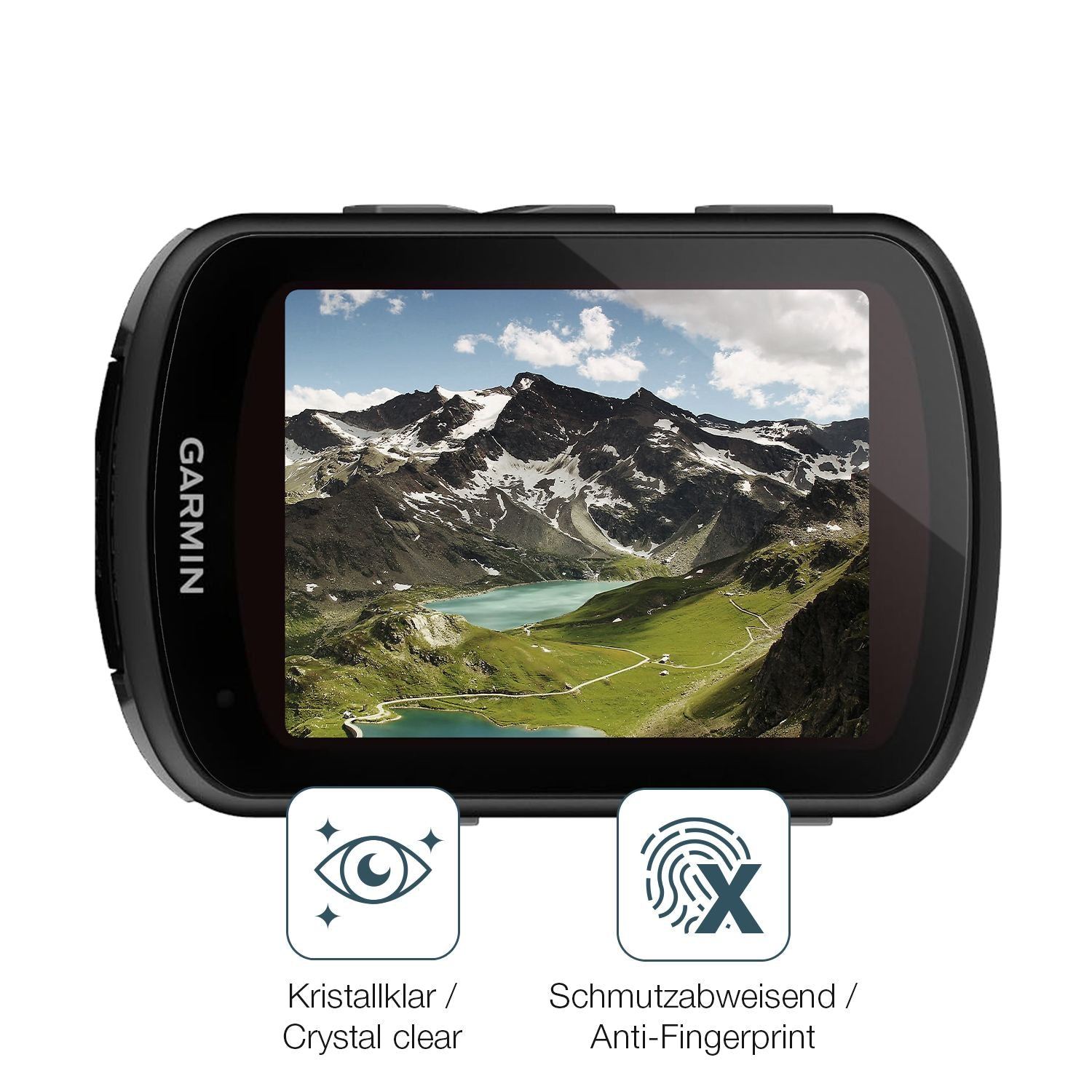 2x Schutzfolie klar für Garmin Edge 540 Solar Disp (4)