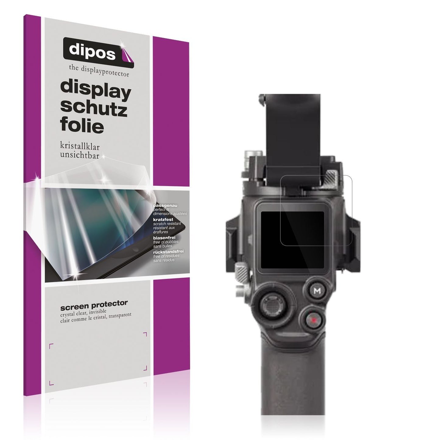 4x Schutzfolie klar für DJI RS 4 Pro Display-Schut (1)