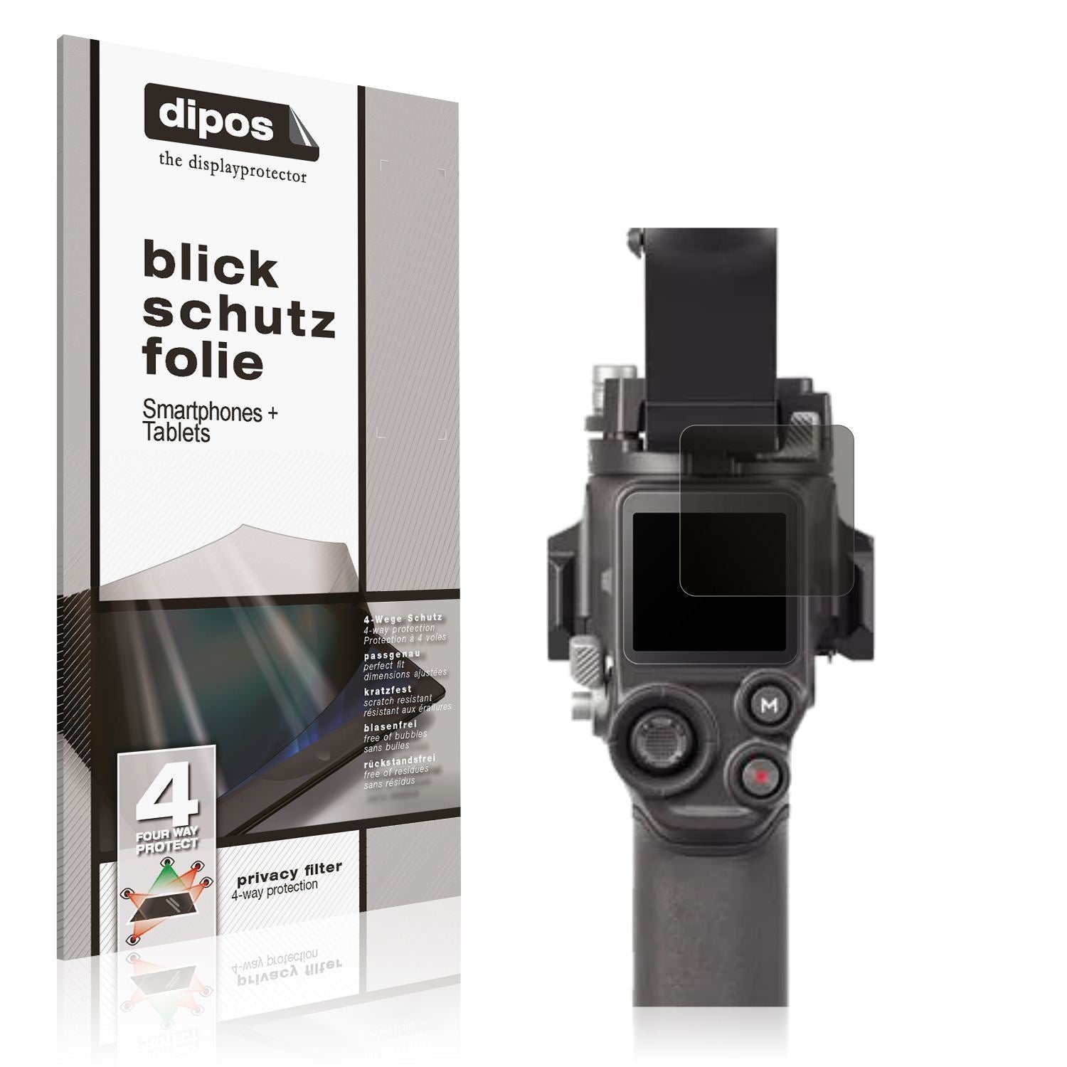 Blickschutzfolie für DJI RS 4 Pro matt Schutzfolie (1)