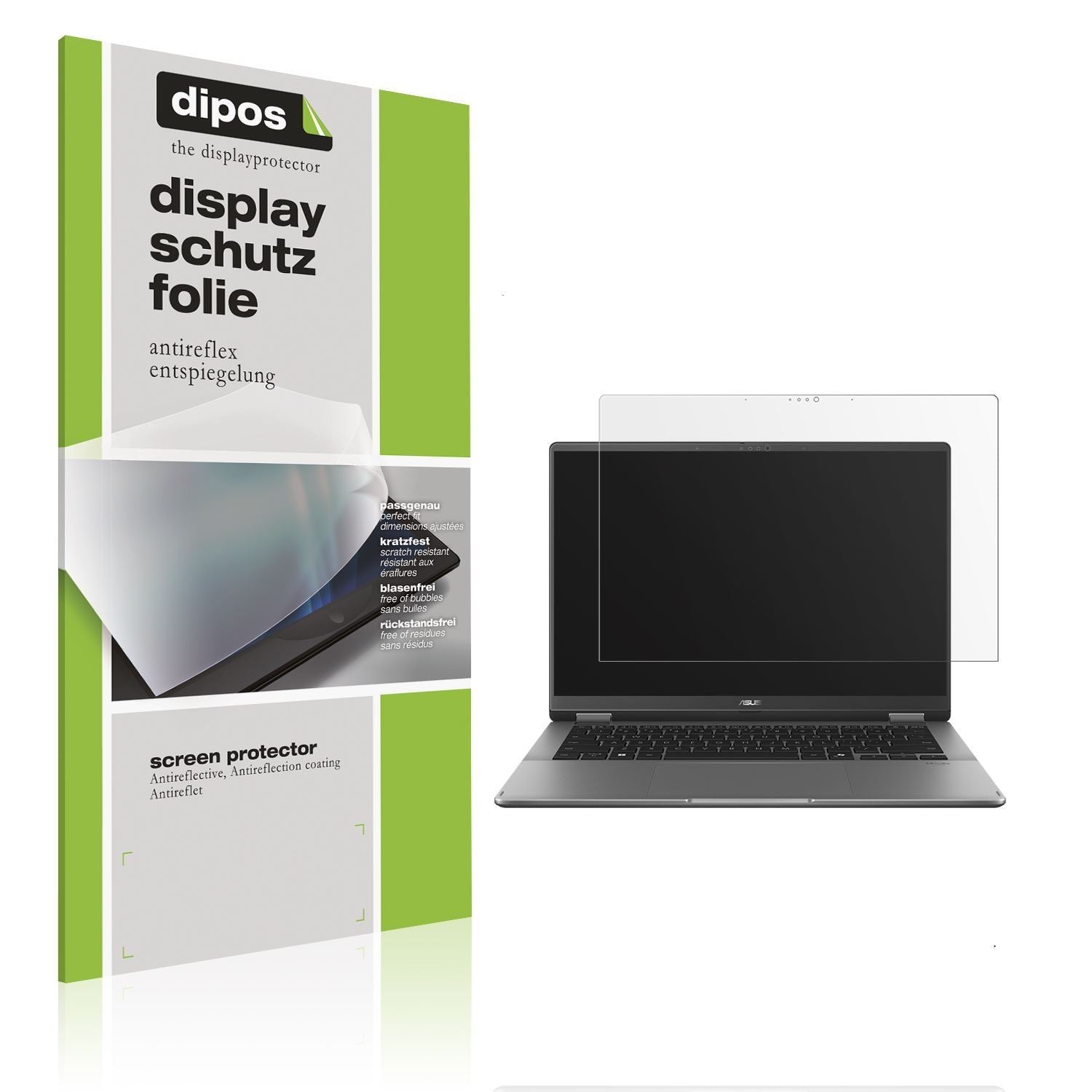 2x Schutzfolie matt für Asus Vivobook 14 Flip TP34 (1)