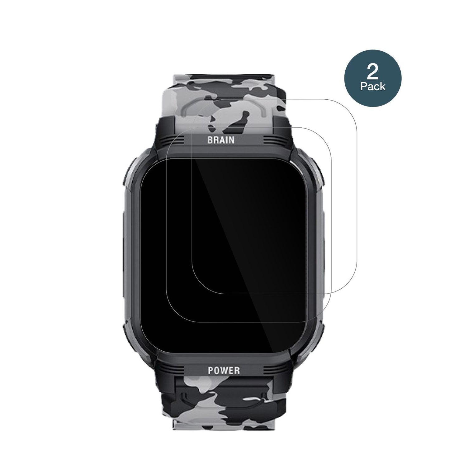 2x 9H Schutzfolie für LEMFO Y10 Smartwatch Panzerf (2)