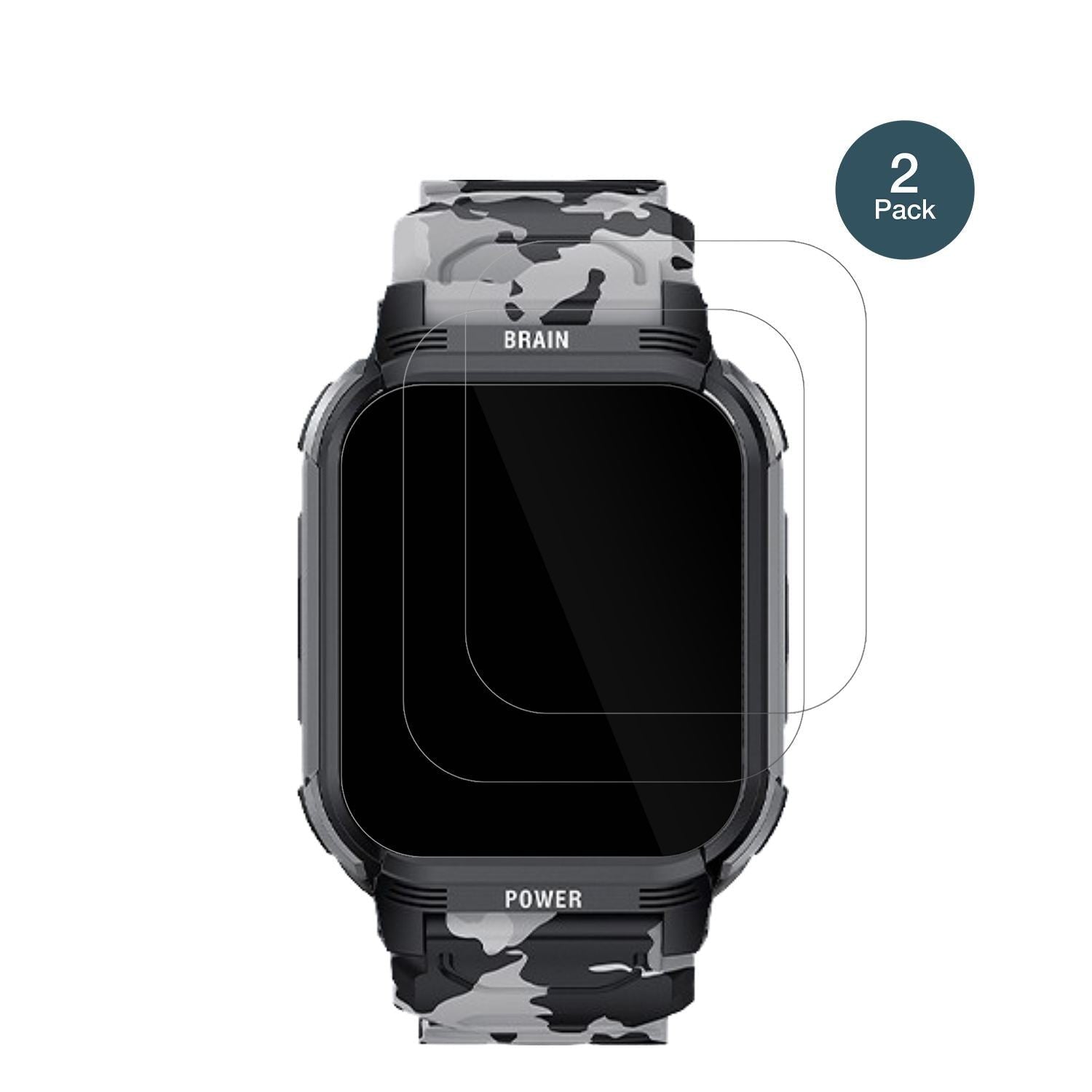 2x 9H Schutzfolie für LEMFO Y10 Smartwatch Panzerf (2)
