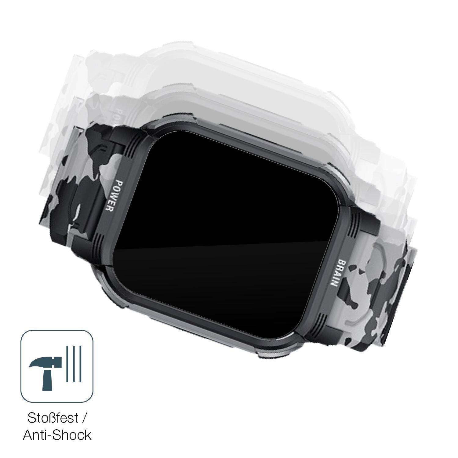 2x 9H Schutzfolie für LEMFO Y10 Smartwatch Panzerf (4)