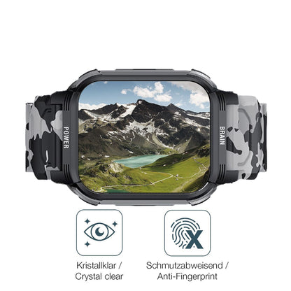 2x 9H Schutzfolie für LEMFO Y10 Smartwatch Panzerf (5)