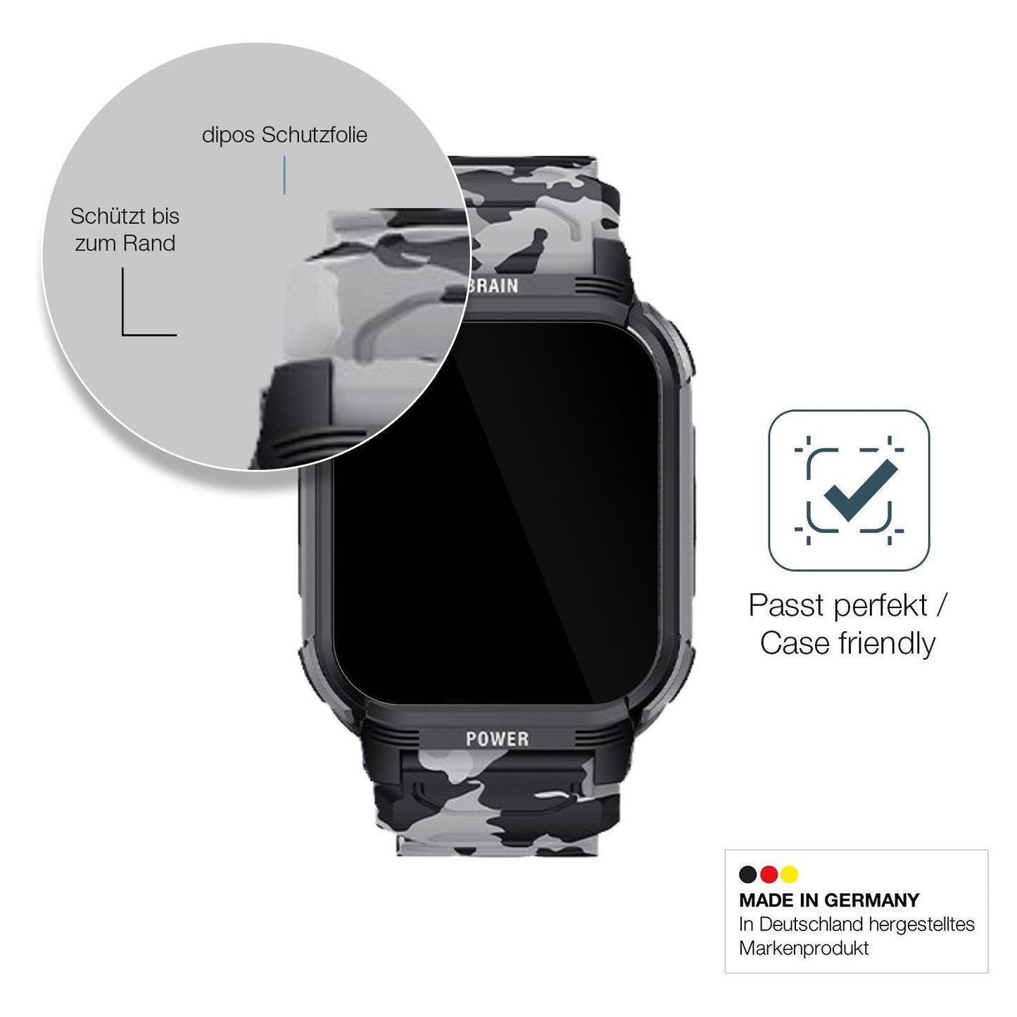 2x 9H Schutzfolie für LEMFO Y10 Smartwatch Panzerf (6)