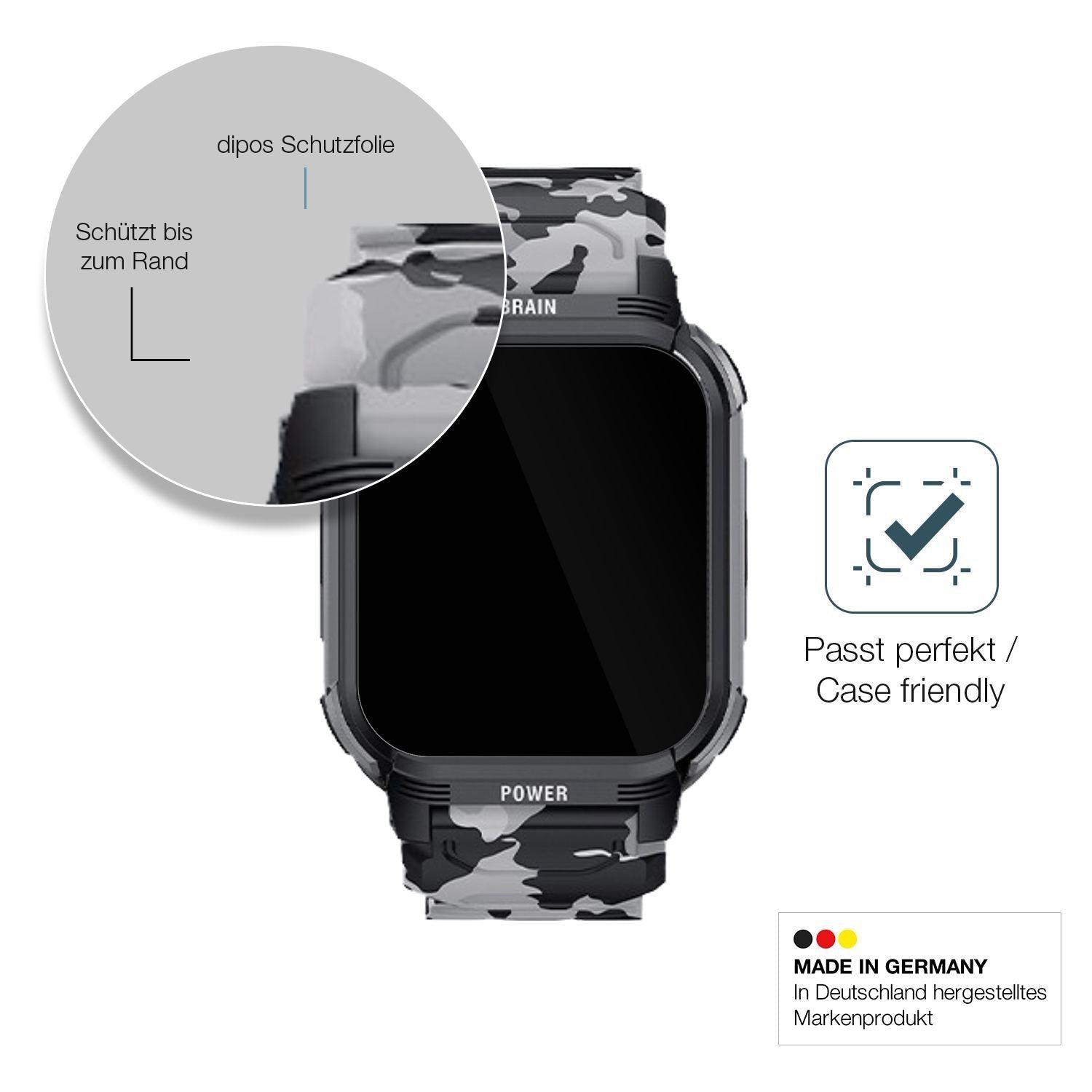2x 9H Schutzfolie für LEMFO Y10 Smartwatch Panzerf (6)