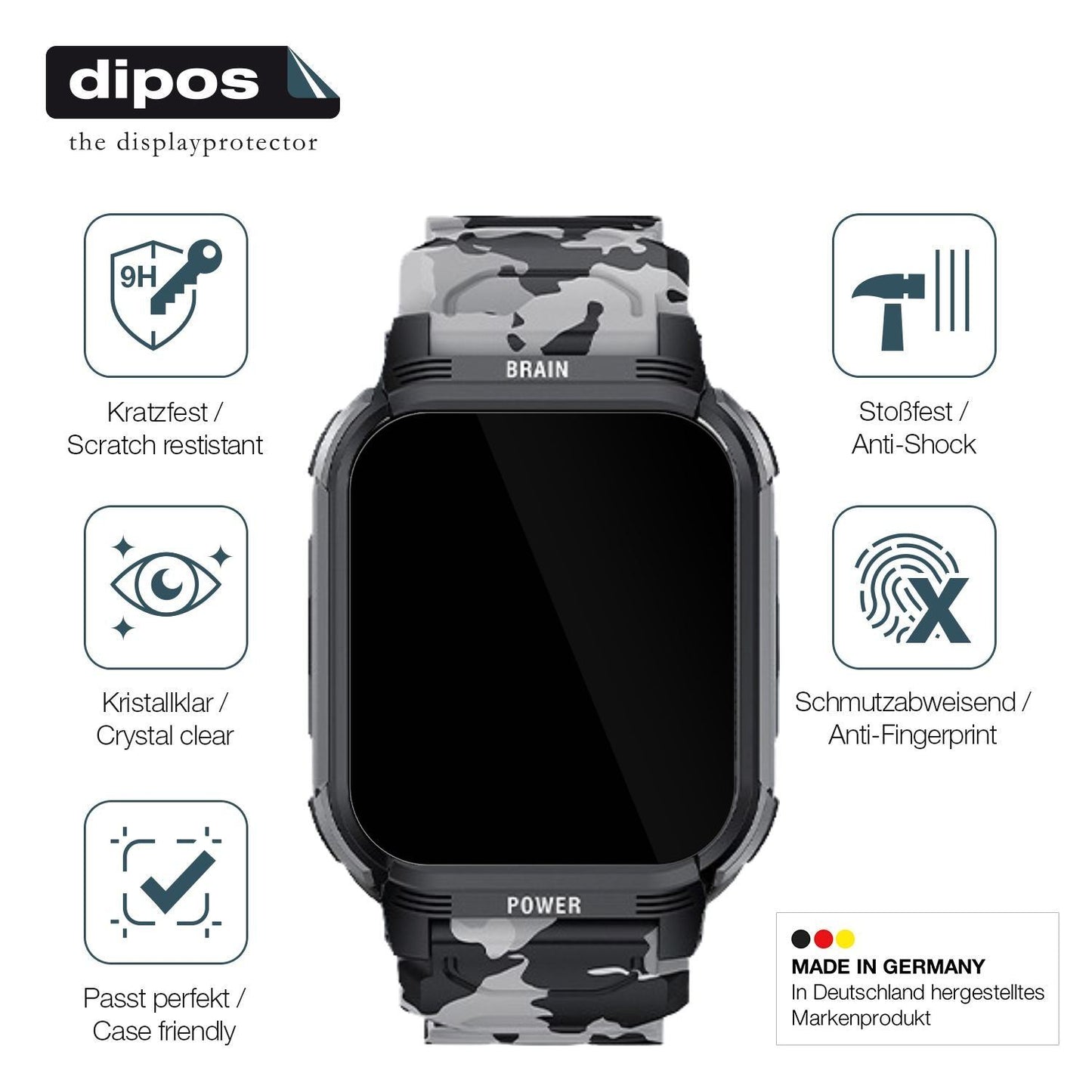2x 9H Schutzfolie für LEMFO Y10 Smartwatch Panzerf (7)