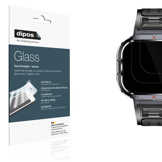 2x 9H Schutzfolie für Shepatio 71800b Smartwatch P (1)