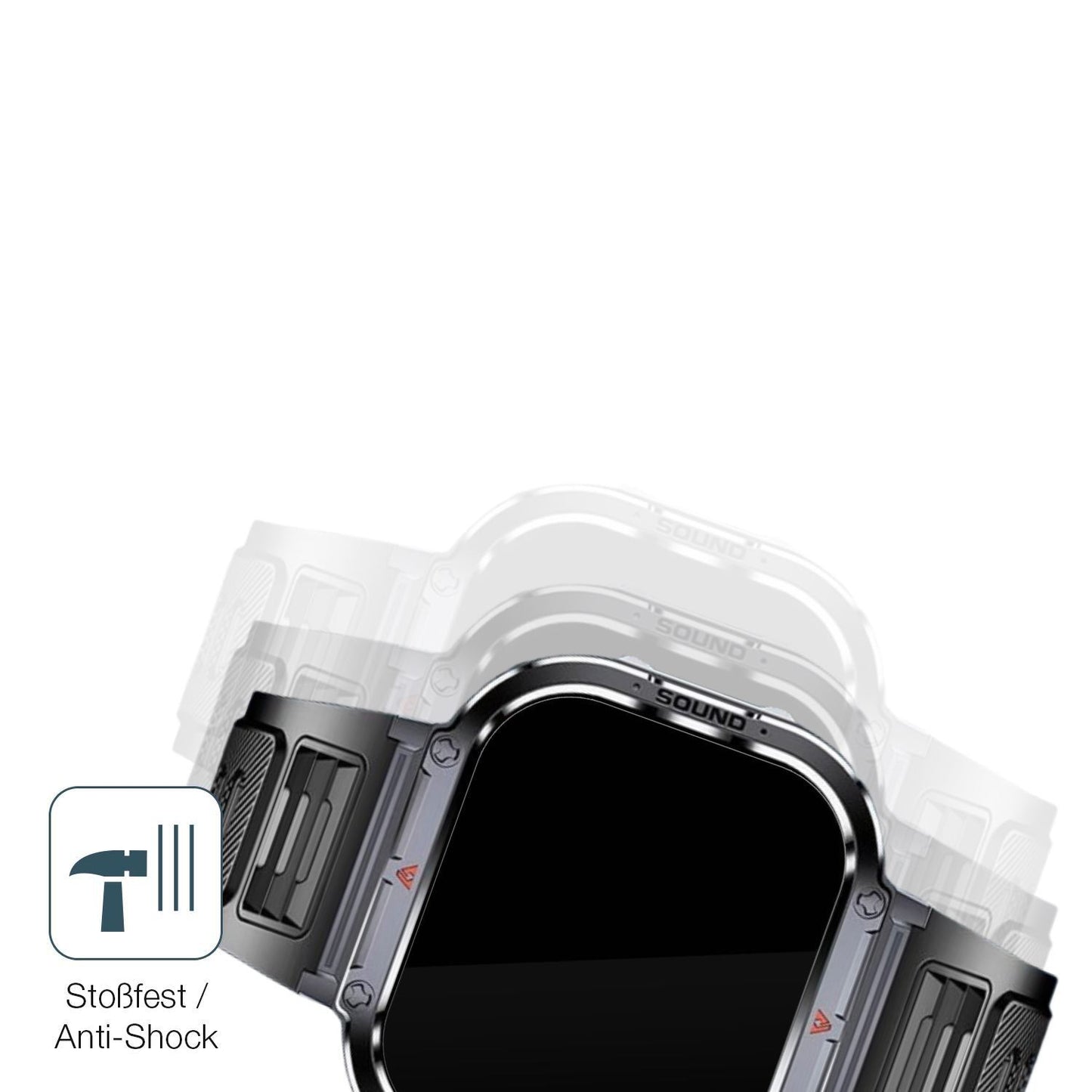 2x 9H Schutzfolie für Shepatio 71800b Smartwatch P (4)