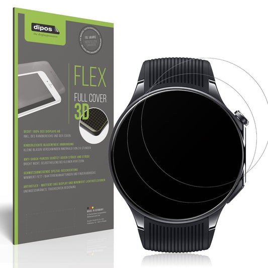 2x Full Cover Schutzfolie matt für OnePlus Watch 3 (1)