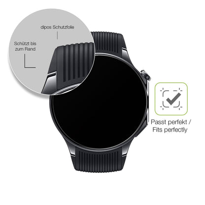2x Full Cover Schutzfolie matt für OnePlus Watch 3 (6)