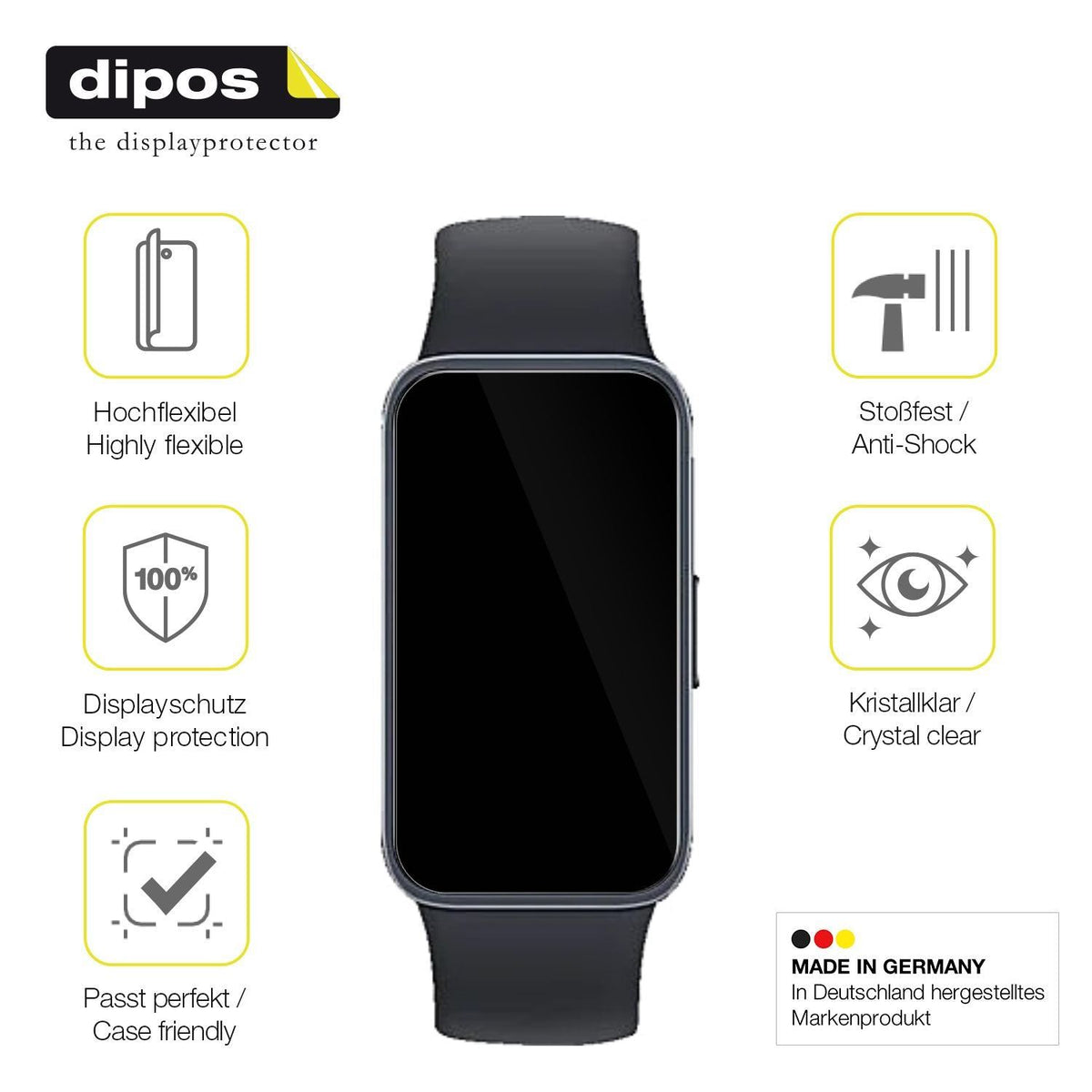 2x 3D Full Cover Schutzfolie für Huawei Band 10 (7)