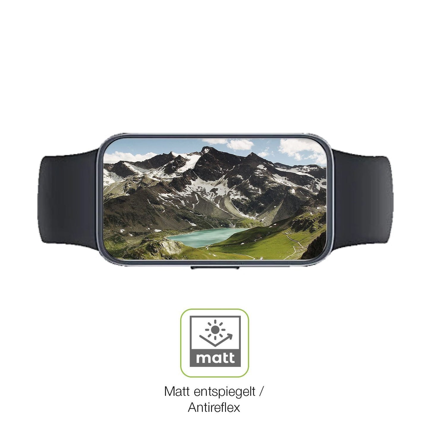 2x Full Cover Schutzfolie matt für Huawei Band 10 (5)