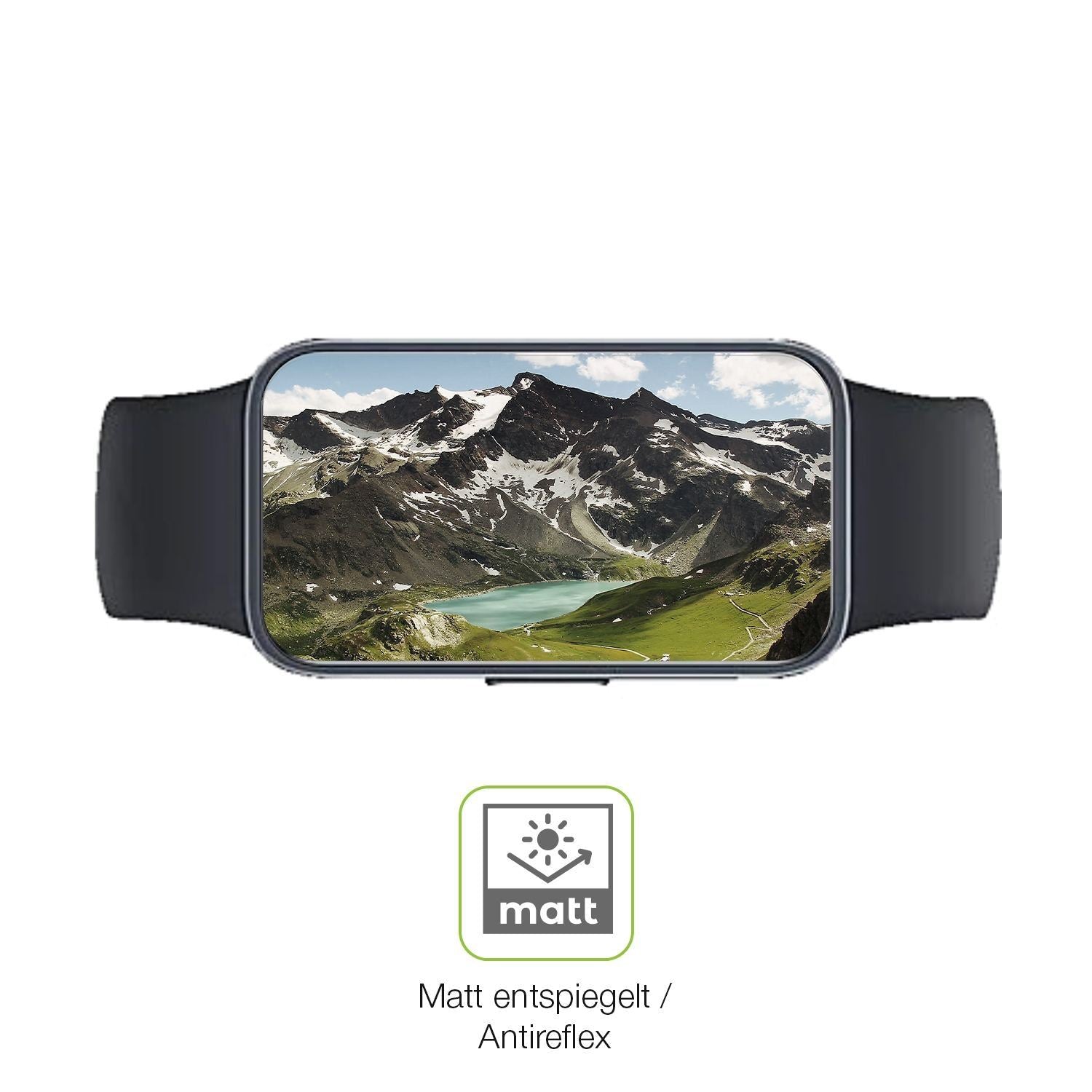 2x Full Cover Schutzfolie matt für Huawei Band 10 (5)