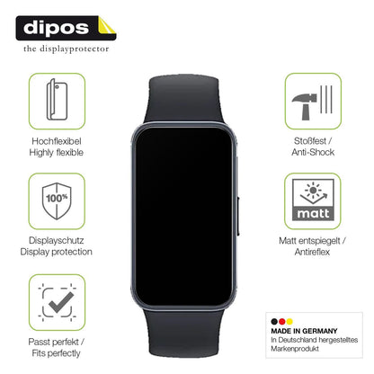 2x Full Cover Schutzfolie matt für Huawei Band 10 (7)