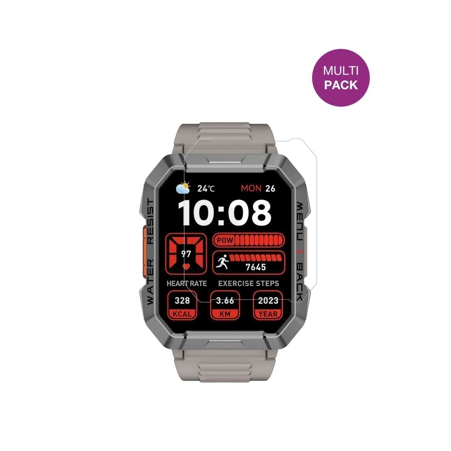 6x Schutzfolie klar für Blackview W60 Smartwatch 2 (3)